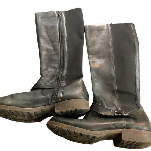 Kenneth Cole riding boots leather upper size 8 1/2 black - Picture 8 of 10